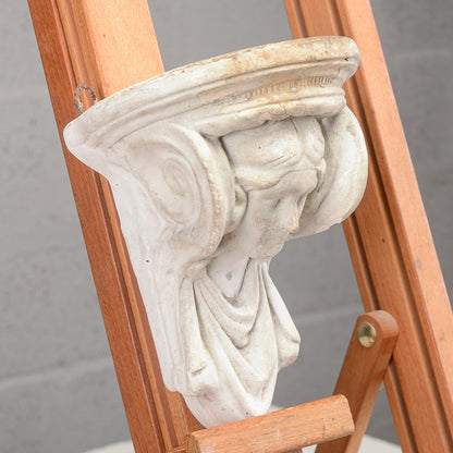 Mensolina in gesso fine XIX secolo neoclassica