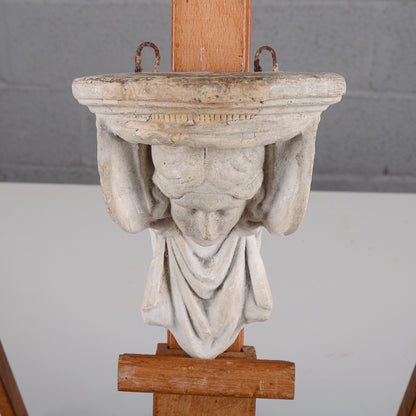 Mensolina in gesso fine XIX secolo neoclassica