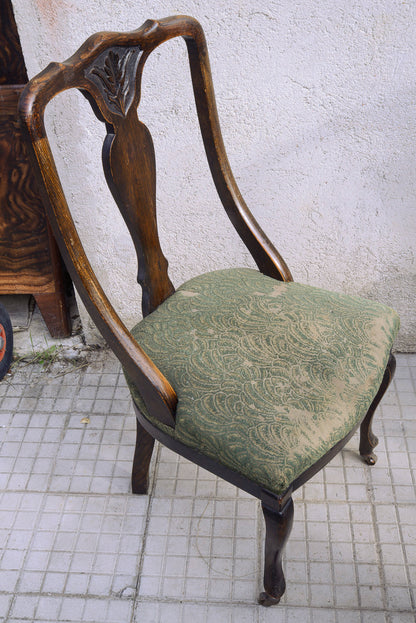Sedie in rovere con schienale arcato Inghilterra epoca 1870 set di 4