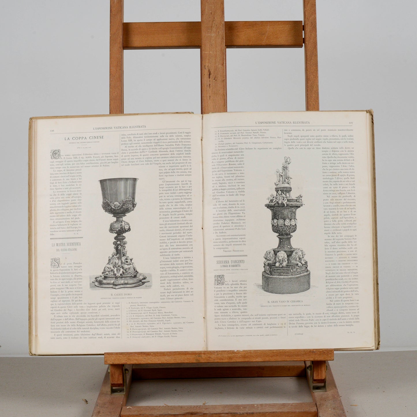libro esposizione vaticana illustrata del 1878 prima serie