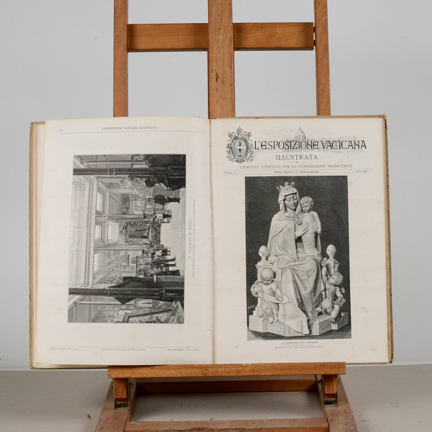 libro esposizione vaticana illustrata del 1878 prima serie