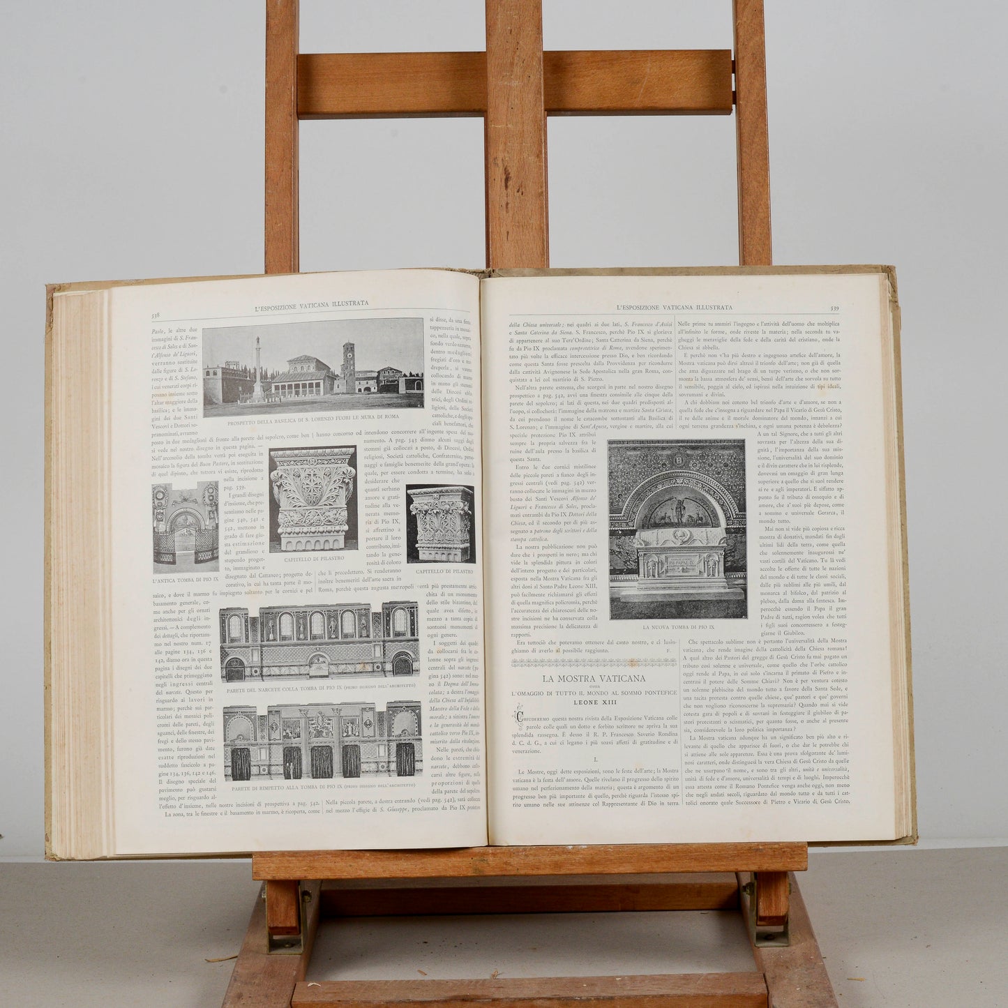 Libro esposizione vaticana illustrata serie seconda 1890
