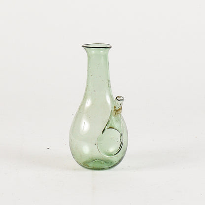 boccietta in vetro soffiato porta olio epoca 800