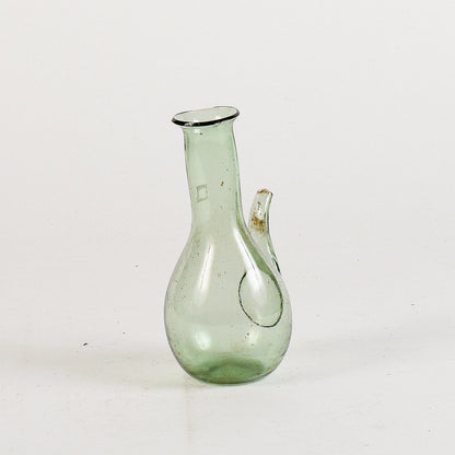boccietta in vetro soffiato porta olio epoca 800