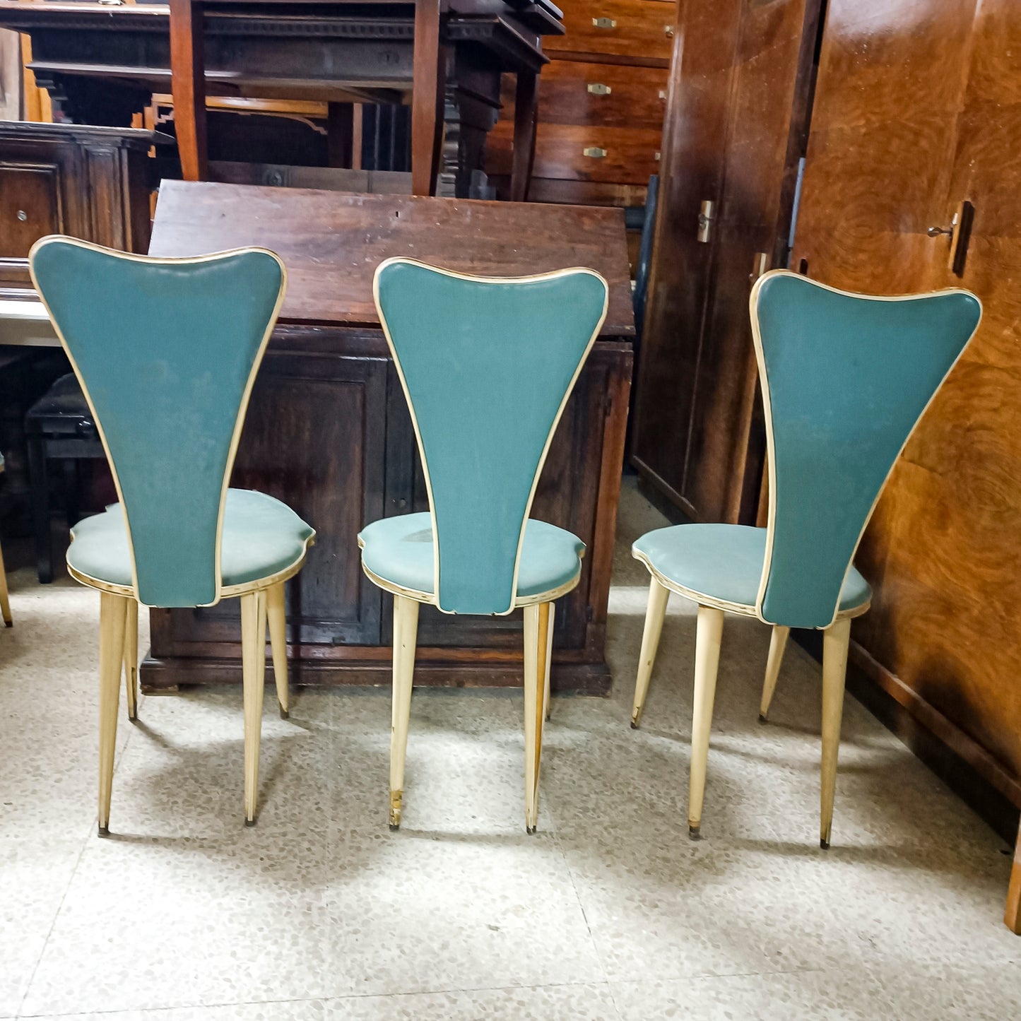 set 6 sedie Mascagni Bologna 1950 italia