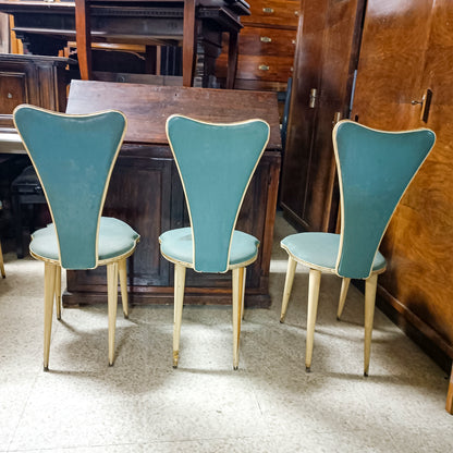 set 6 sedie Mascagni Bologna 1950 italia