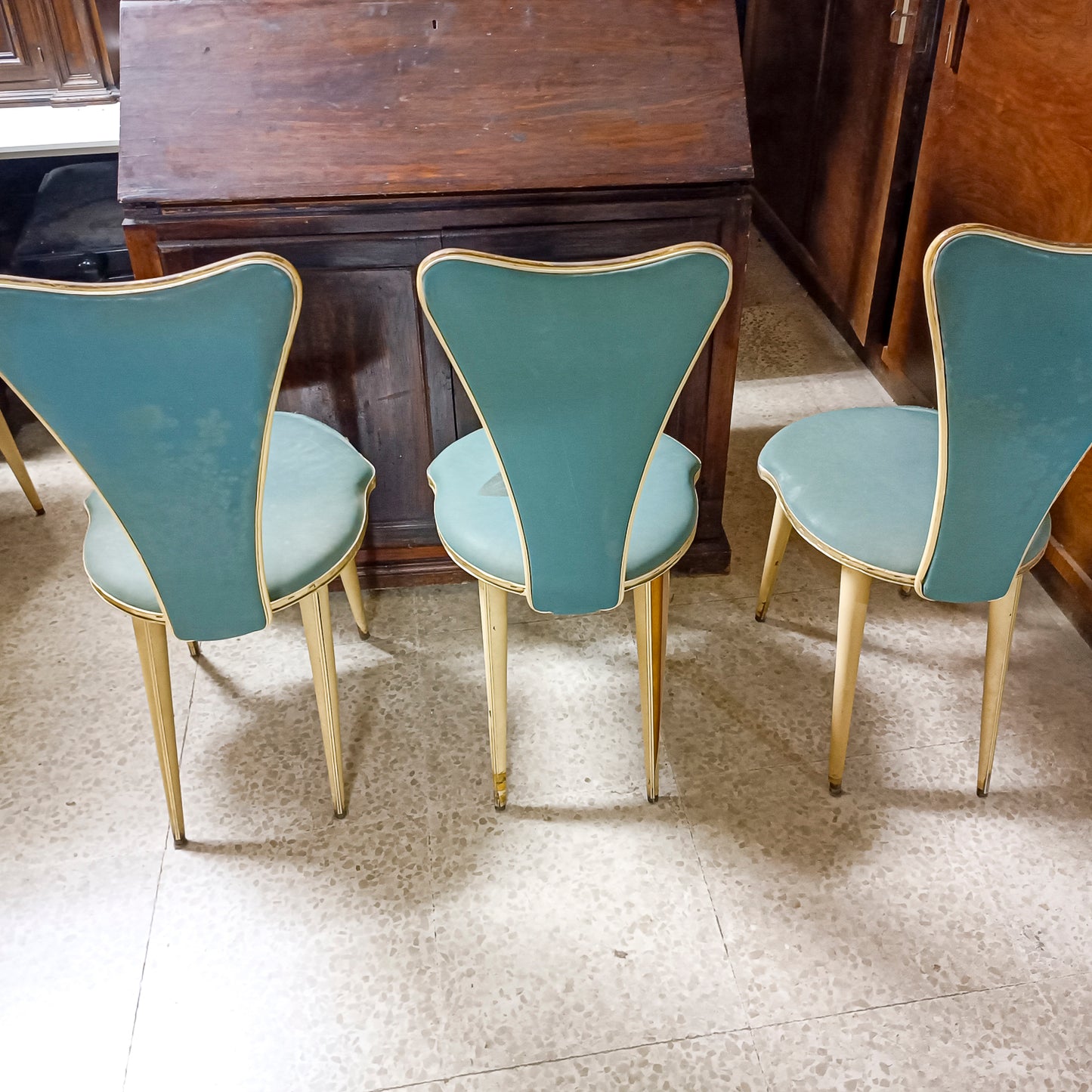 set 6 sedie Mascagni Bologna 1950 italia