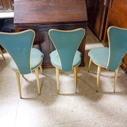 set 6 sedie Mascagni Bologna 1950 italia