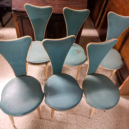 set 6 sedie Mascagni Bologna 1950 italia