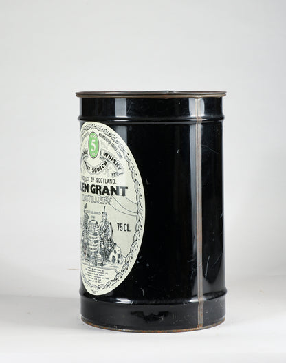Contenitore metallico pubblicitario Glen Grant whisky , vintage