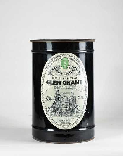 Contenitore metallico pubblicitario Glen Grant whisky , vintage