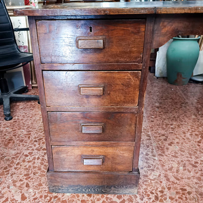 Scrivania cattedra  di scuola  in rovere  Italia 1930