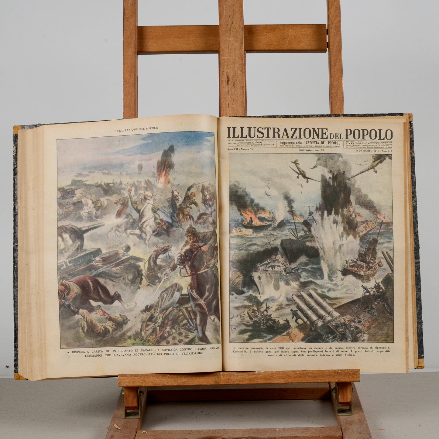 Libro raccolta del giornale rivista Illustrazione del popolo 1941