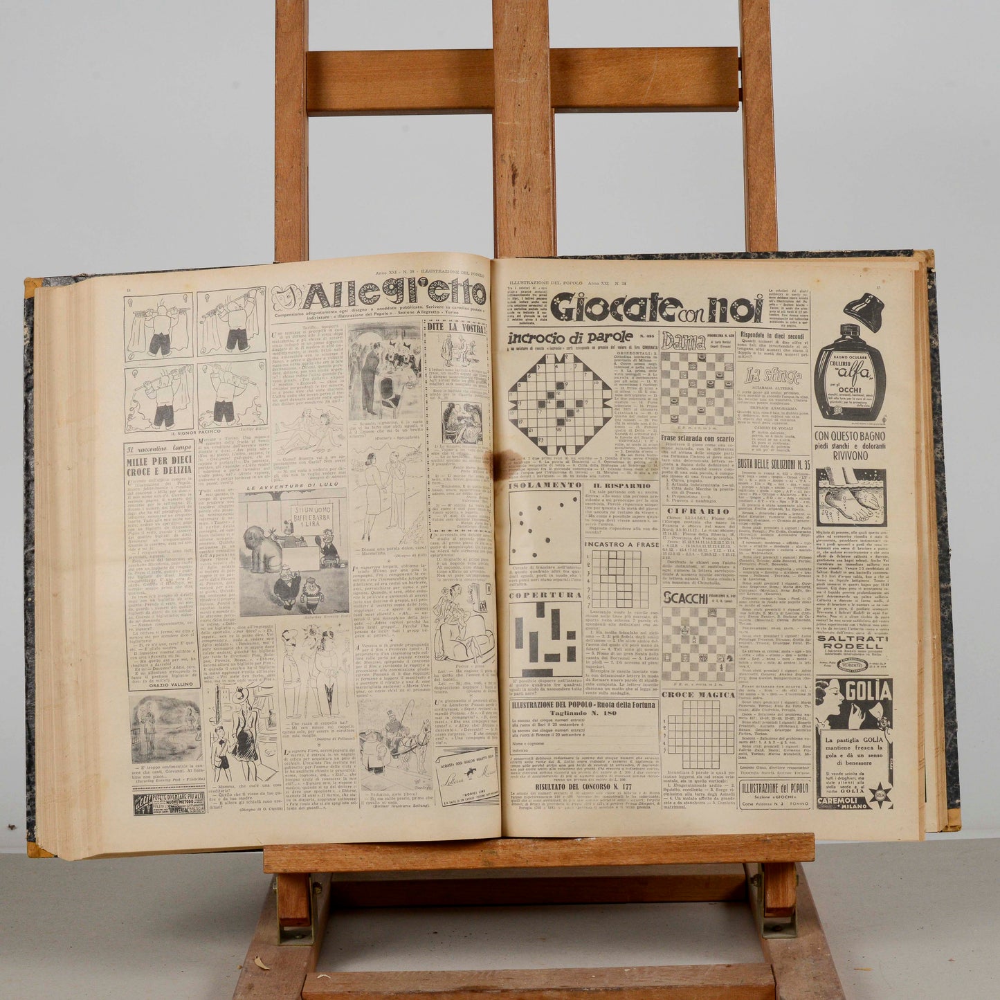 Libro raccolta del giornale rivista Illustrazione del popolo 1941