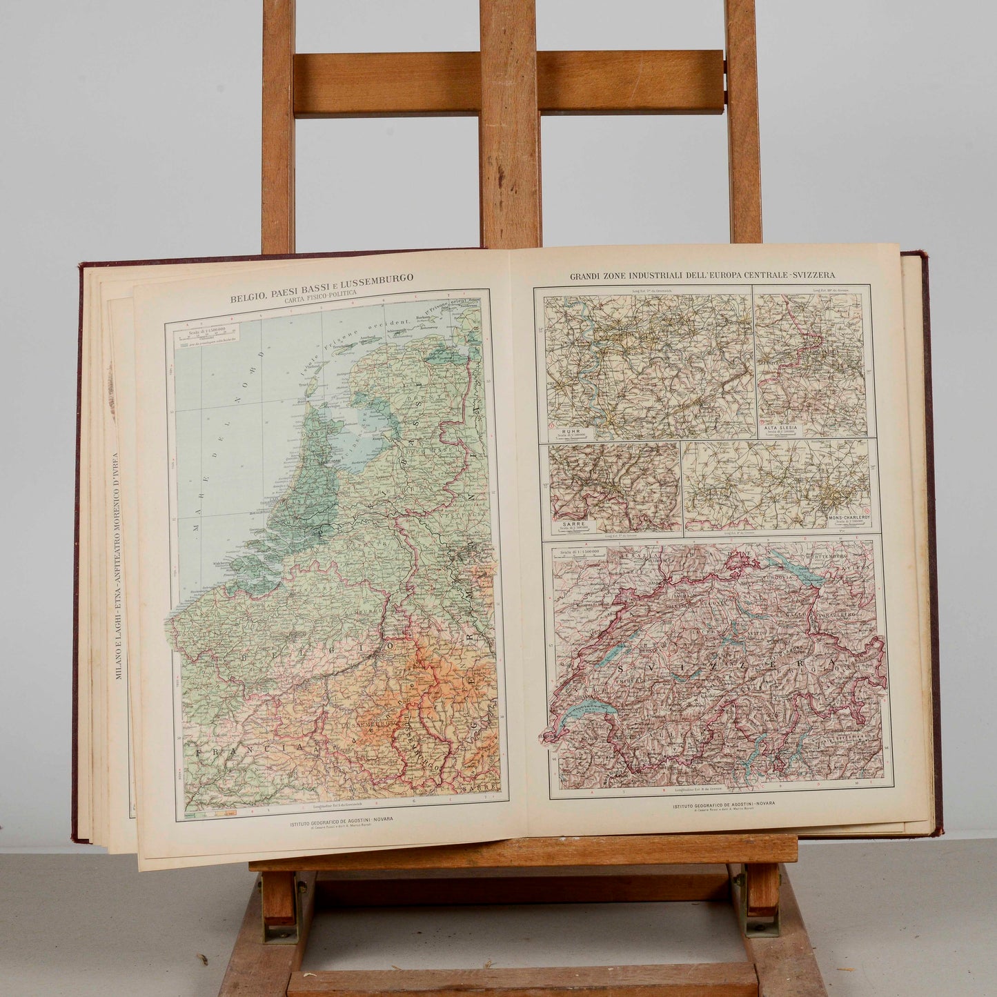 Atlante geografico De Agostini Novara 1922 supplemento alla prima edizione 1925