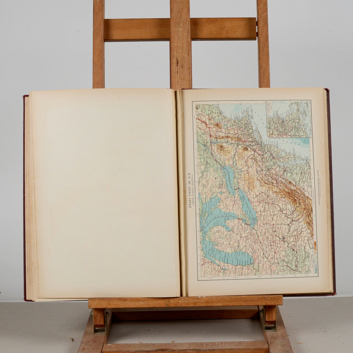Atlante geografico De Agostini Novara 1922 supplemento alla prima edizione 1925