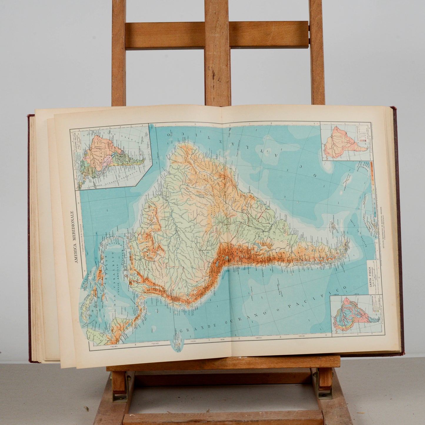 Atlante geografico De Agostini Novara 1922 supplemento alla prima edizione 1925