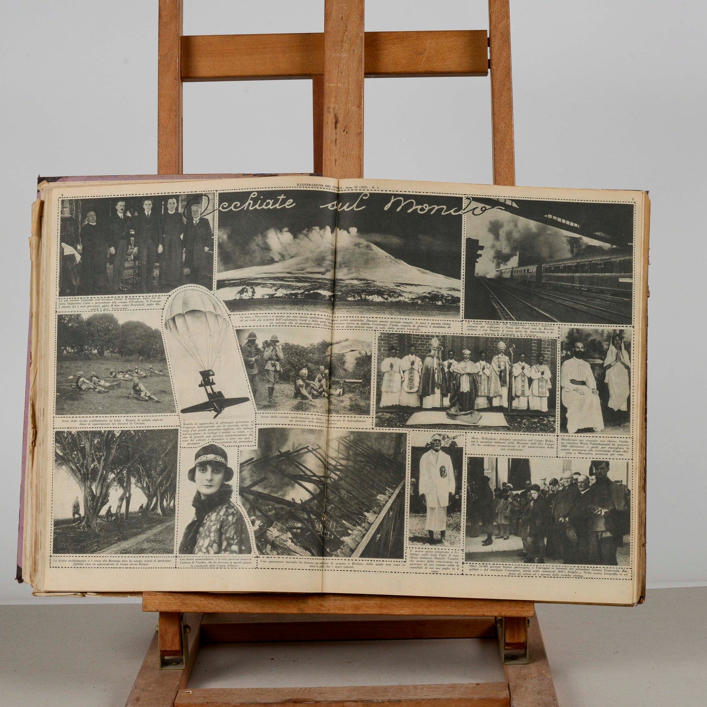 Libro raccolta del giornale rivista illustrazione del popolo 1931