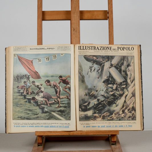 Libro raccolta del giornale rivista illustrazione del popolo 1932