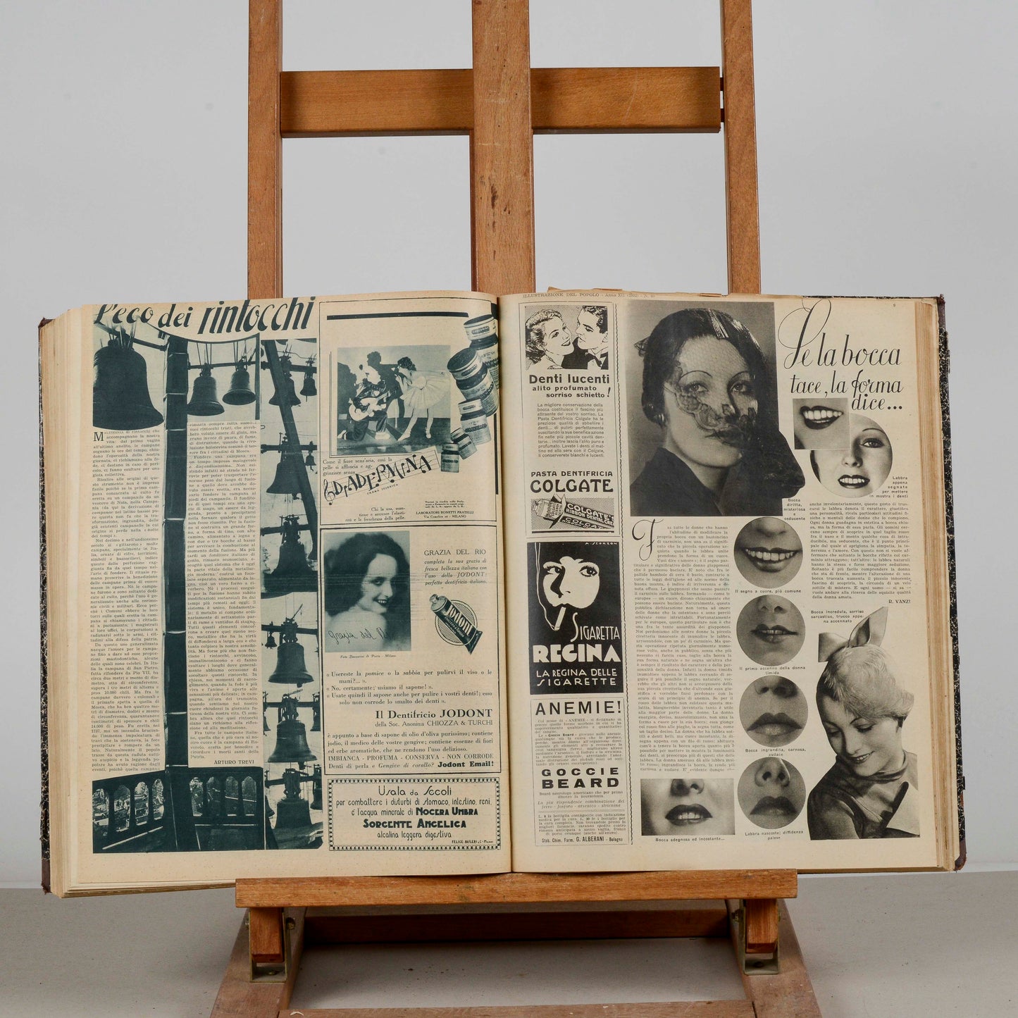 Libro raccolta del giornale rivista illustrazione del popolo 1932