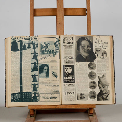 Libro raccolta del giornale rivista illustrazione del popolo 1932