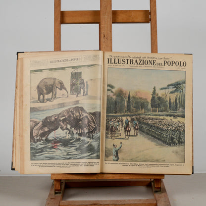 Libro raccolta del giornale rivista illustrazione del popolo 1934