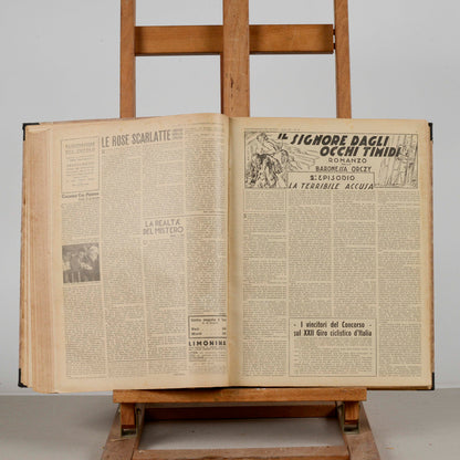 Libro raccolta del giornale rivista illustrazione del popolo 1934