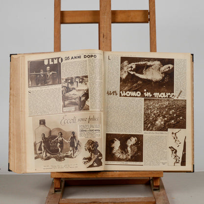 Libro raccolta del giornale rivista illustrazione del popolo 1934