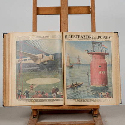 Libro raccolta del giornale rivista illustrazione del popolo 1934