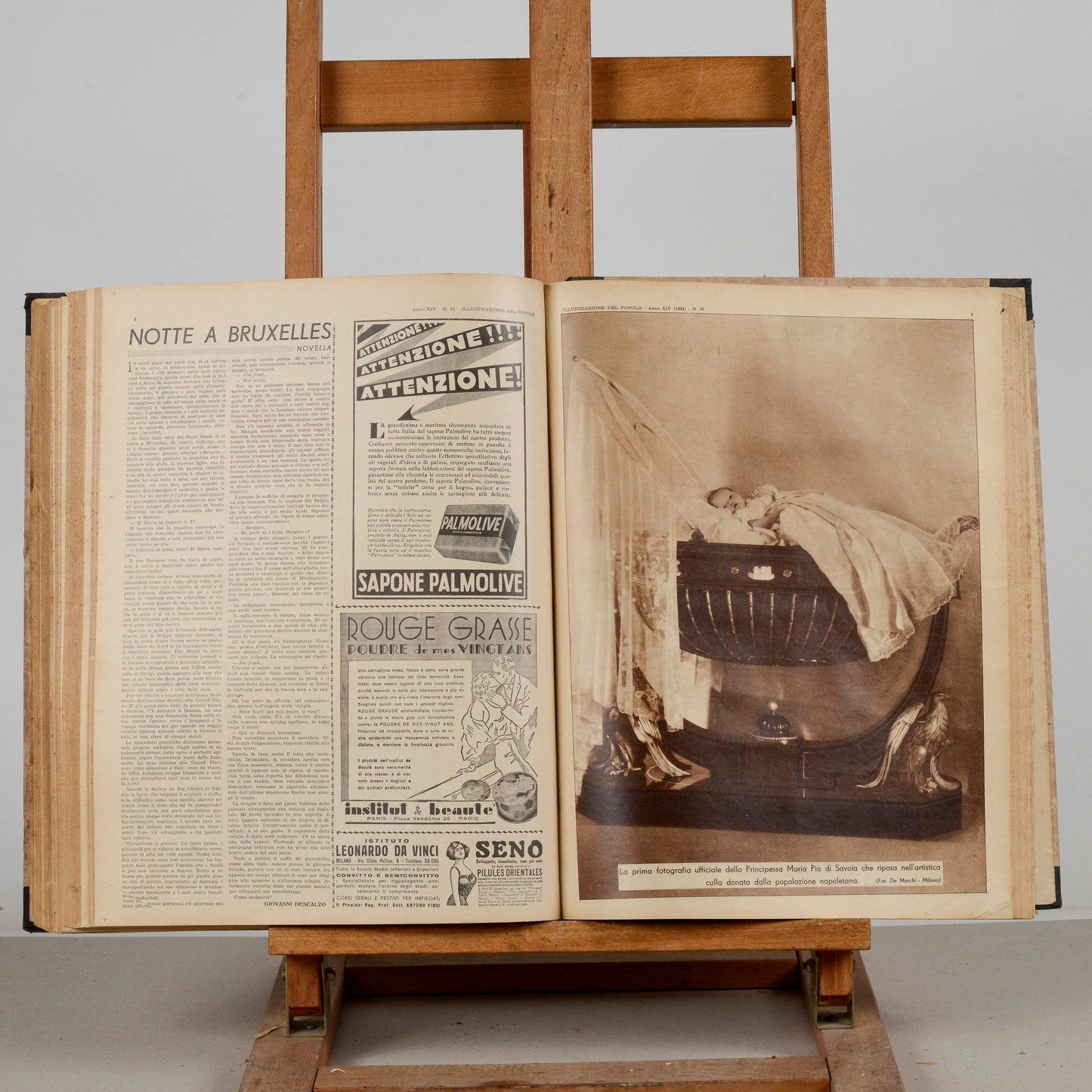 Libro raccolta del giornale rivista illustrazione del popolo 1934