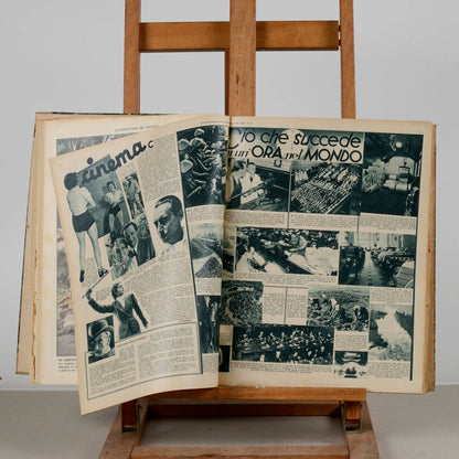 Libro raccolta del giornale rivista Illustrazione del popolo 1939