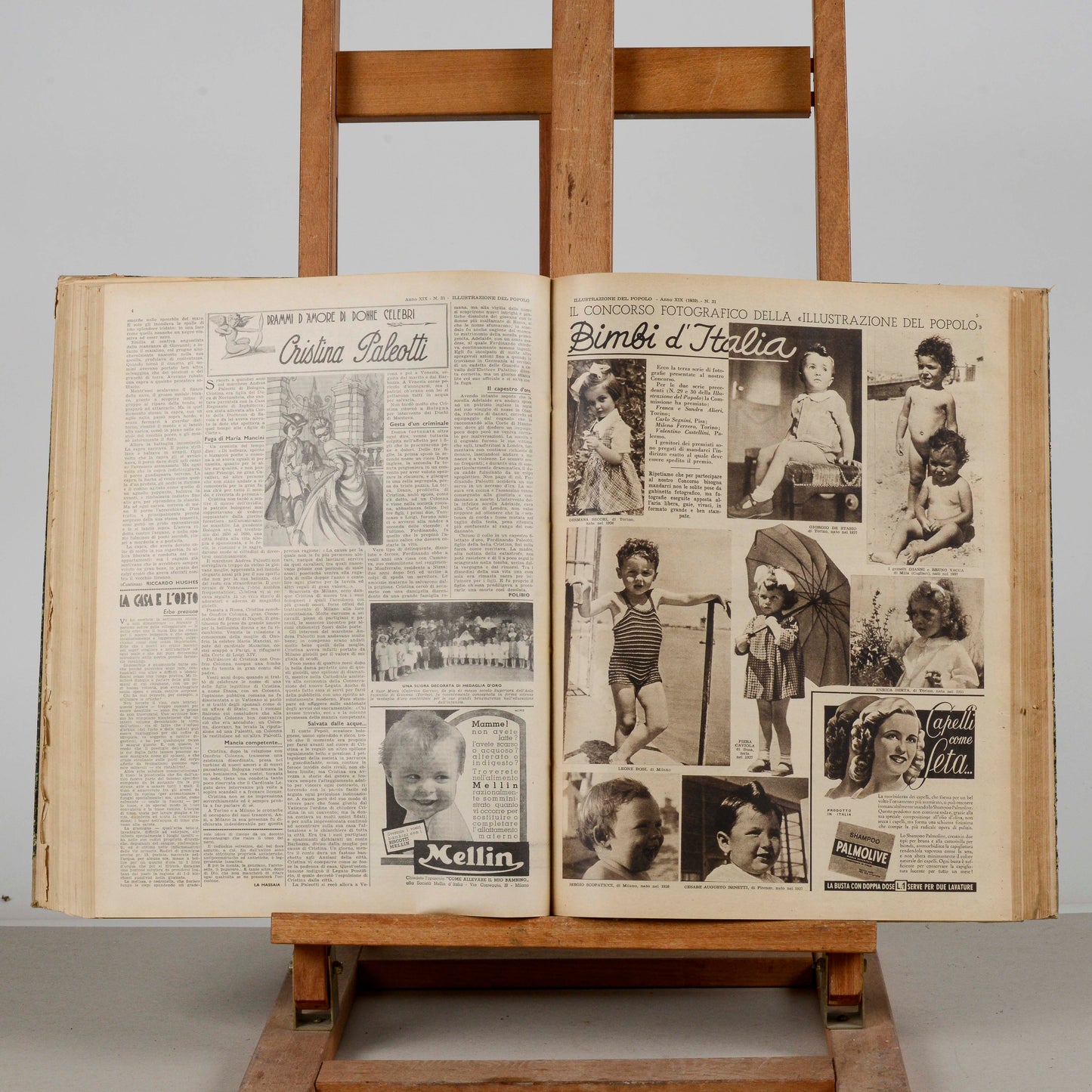 Libro raccolta del giornale rivista Illustrazione del popolo 1939