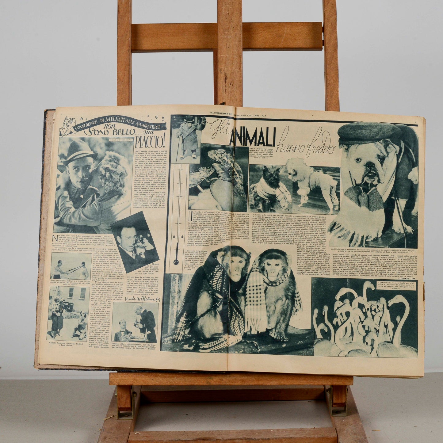Libro raccolta del giornale rivista Illustrazione del popolo 1938
