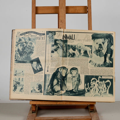 Libro raccolta del giornale rivista Illustrazione del popolo 1938