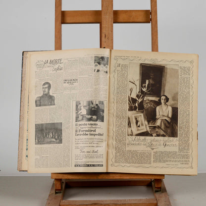 Libro raccolta del giornale rivista Illustrazione del popolo 1938