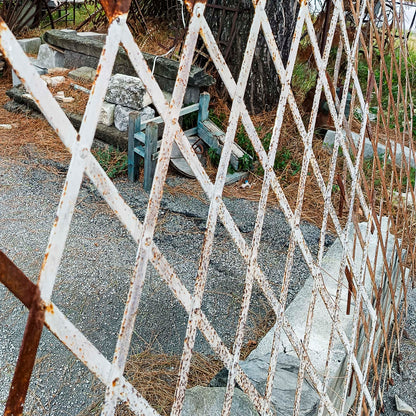 Set di grate griglie per finestre in ferro inizio XX secolo