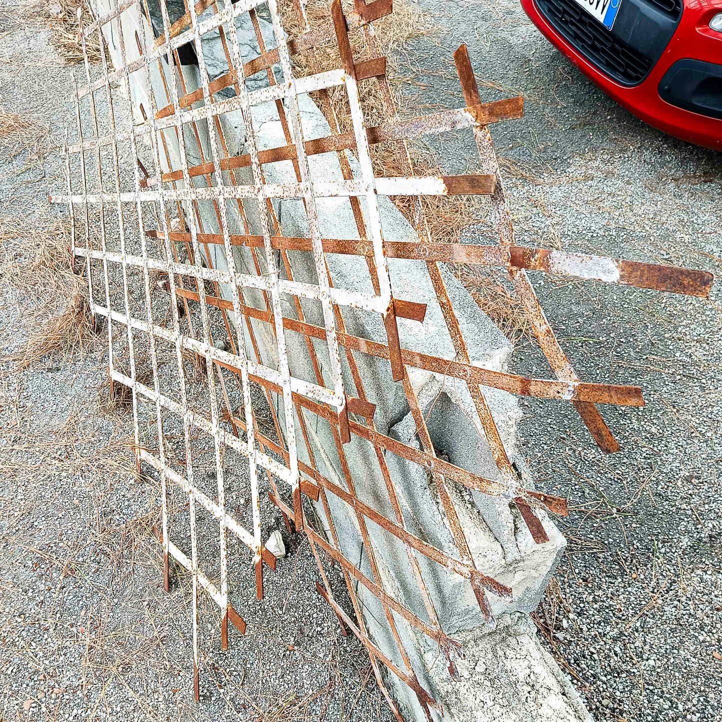 Set di grate griglie per finestre in ferro inizio XX secolo