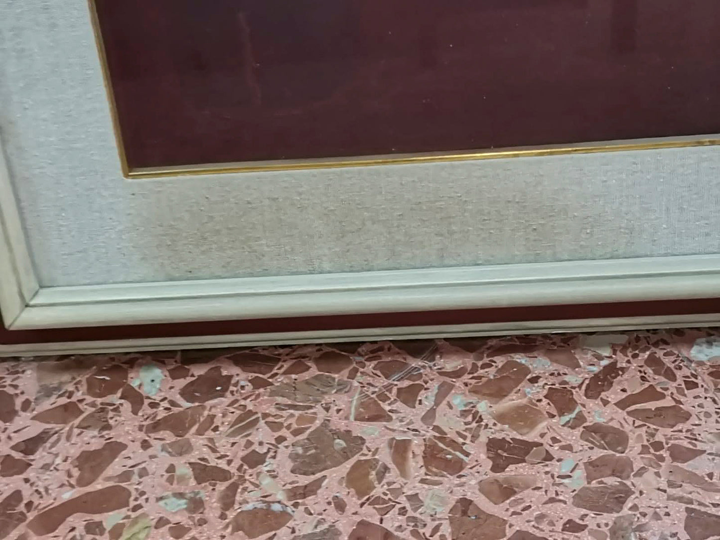 Quadro dipinto signore che fuma Patrica 1980