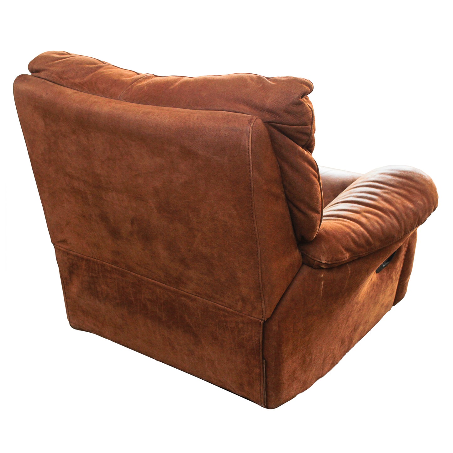 POLTRONA IN PELLE MARRONE by Natuzzi  ITALIA 1980