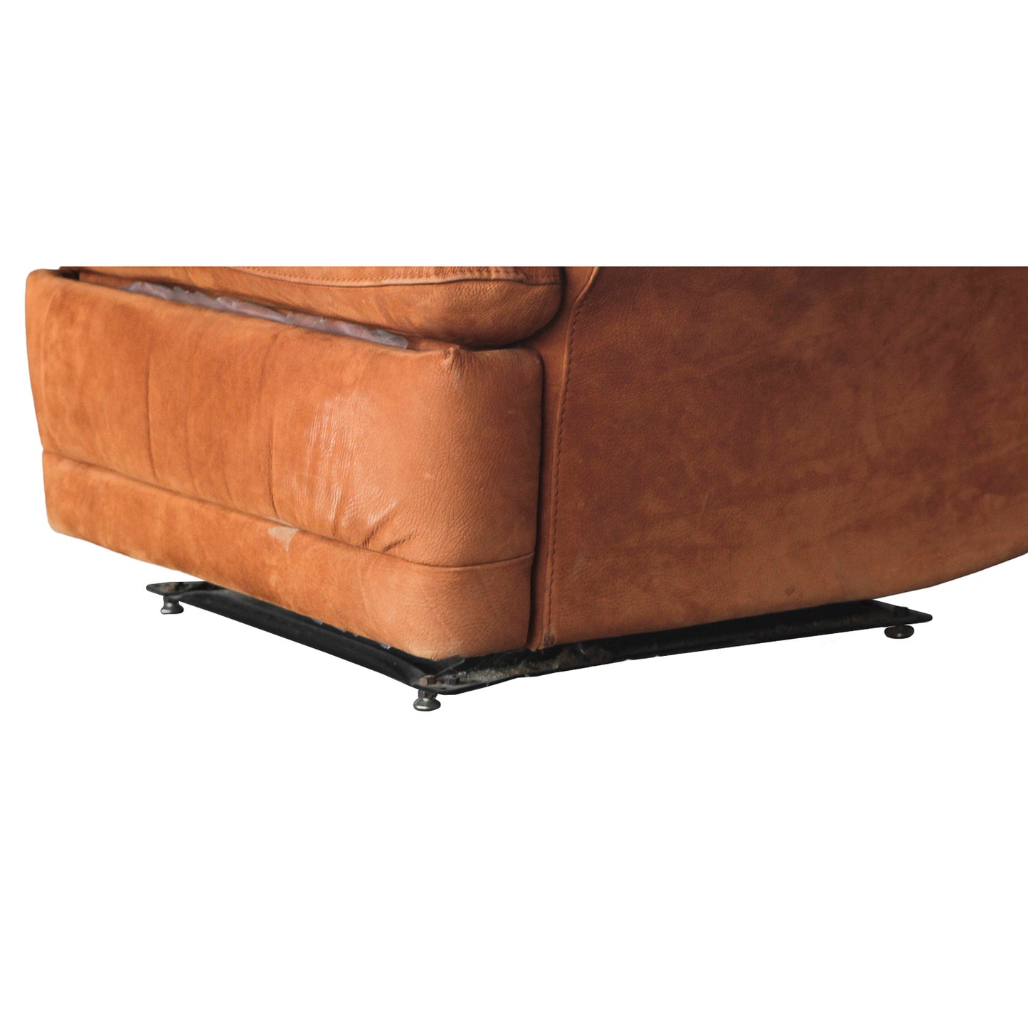 POLTRONA IN PELLE MARRONE by Natuzzi  ITALIA 1980