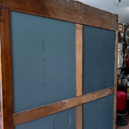 credenza vetrina con specchi alla schiena piani in vetro e cassetti