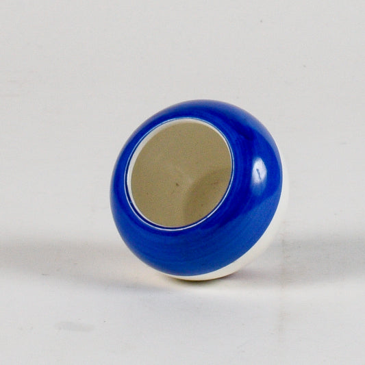vasetto 3 colori blu binco marrone marcato R.C. RICHAF