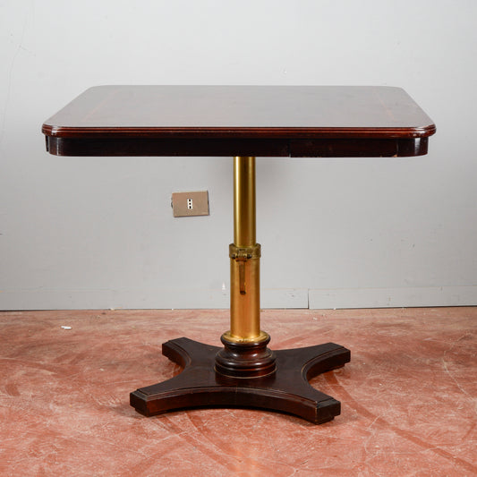 Tavolo Da Gioco Con Martinetto Alzabile Anni 1980
