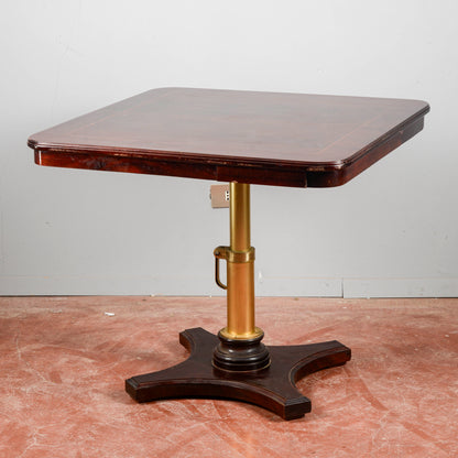 Tavolo Da Gioco Con Martinetto Alzabile Anni 1980