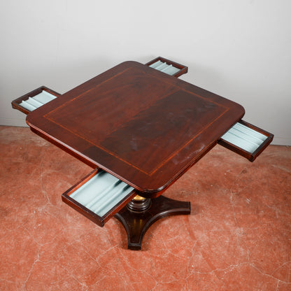 Tavolo Da Gioco Con Martinetto Alzabile Anni 1980