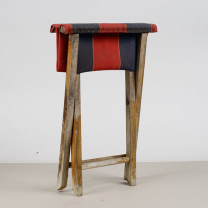Sgabello vintage da mare richiudibile 1930
