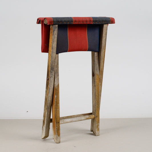 Sgabello vintage da mare richiudibile 1930