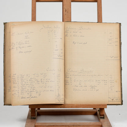 Libro contabile del primo novecento