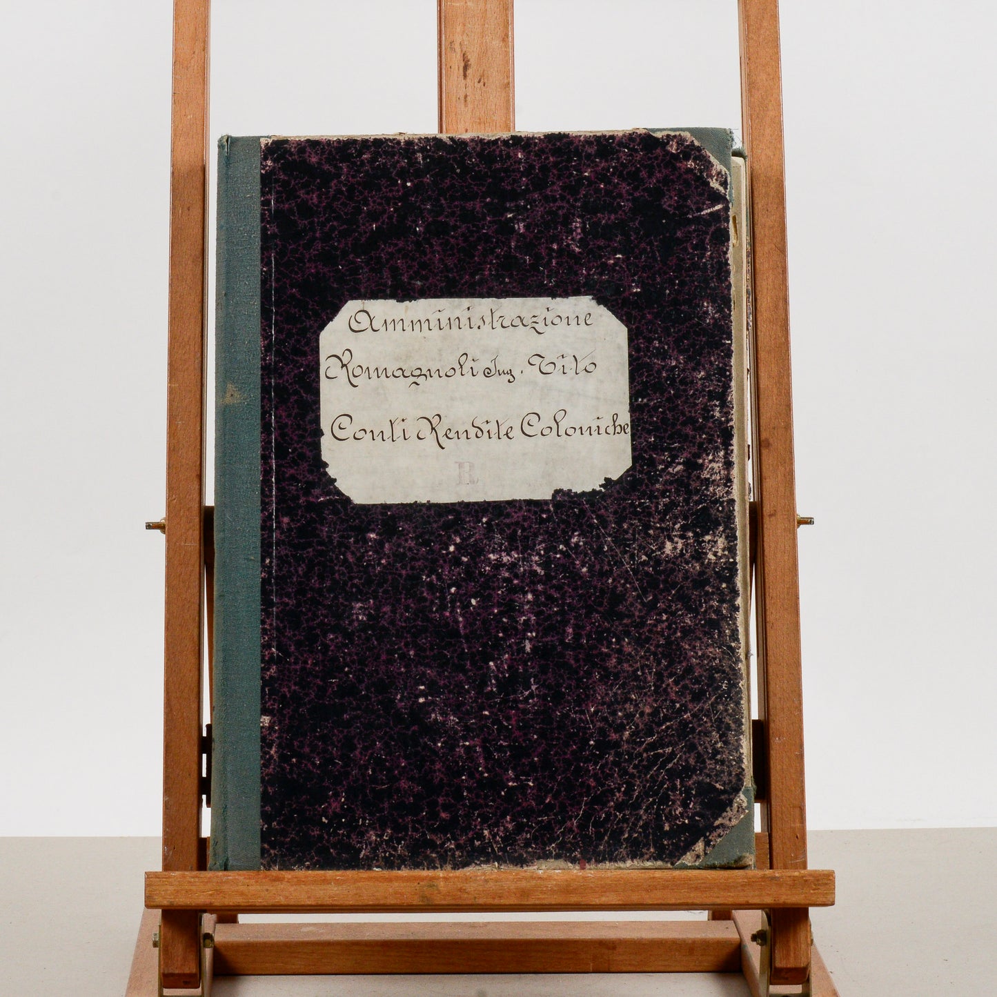 Libro registro contabile mastro dare avere epoca 900