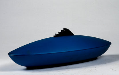 vassoio in plastica ART DECO'  con coperchi raffigura sagoma pesce in plastica con piccoli segni